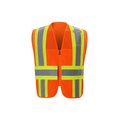 2W International Orange Contrast DOT Style Vest, 4X-Large/5X-Large, Orange, Class 2 DS325C-2 4XL/5XL